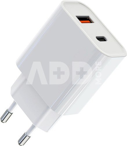Caruba 20W Wall Charger USB C + USB A
