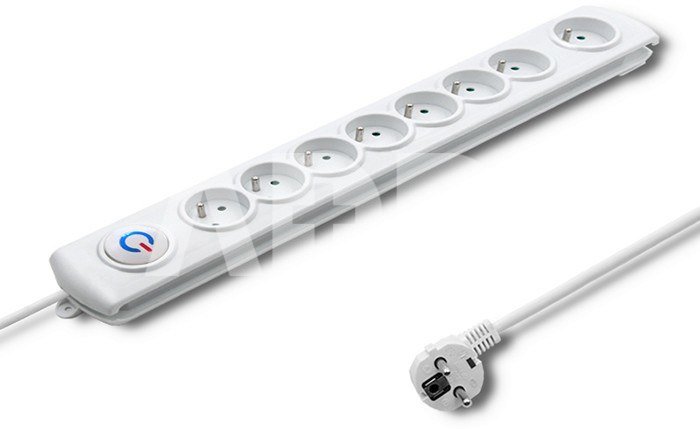 Qoltec Surge protector 8 sockets, 1.5m