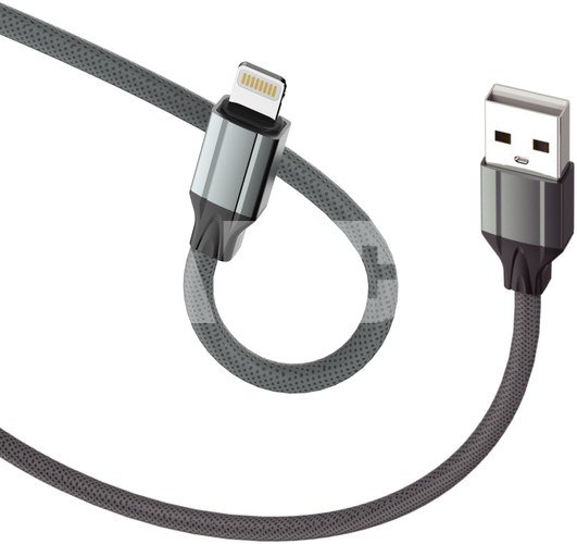 D-Fruit cable USB-A - Lightning 2m, grey (DF121)