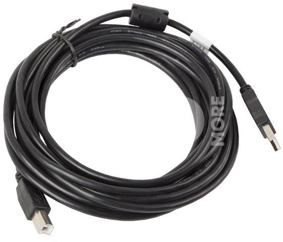 Lanberg Cable USB 2.0 AM-BM 5M Ferryt black