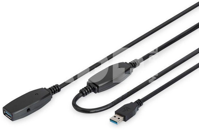 Digitus Extension cable DA-73105 10 m, Black