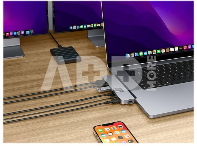 Hyper | HyperDrive DUO PRO 7-in-2 USB-C Hub for MacBook Air/Pro 2016-2020 | Ethernet LAN (RJ-45) ports 1 | HDMI ports quantity 1