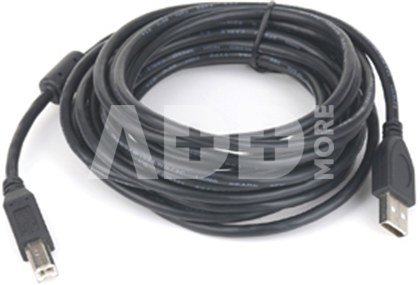 USB 2.0 A-plug B-plug 3 m (10 ft) cable with ferrite core Gembird