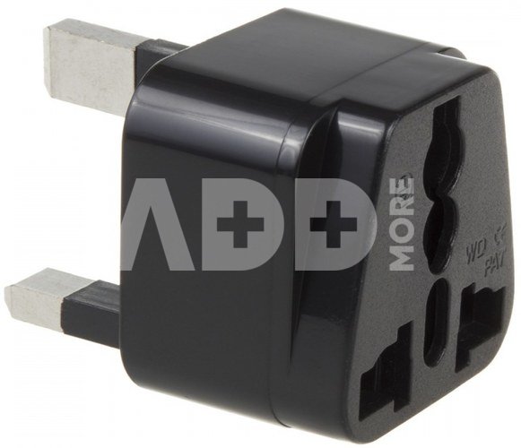 Maclean Adapter EU socket for UK MCE154 plug black