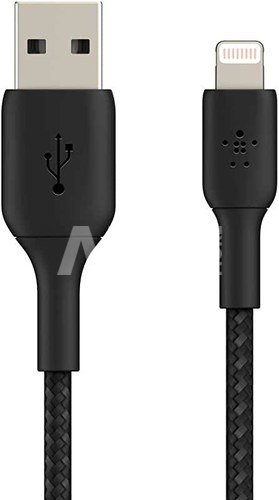 Belkin Lightning Cable 2m, coated, mfi cert, black