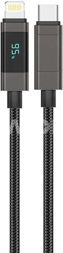 Foneng XS05 PD27W USB-C to Lightning cable, 1.2m (black)