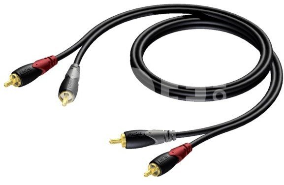 PROCAB CABLE 2X RCA/CINCH MALE -2X RCA/CINCH MALE 1 M