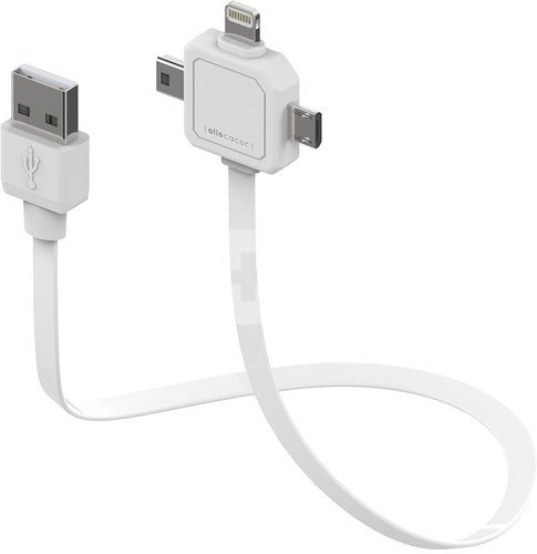 Allocacoc Power USB Cable white