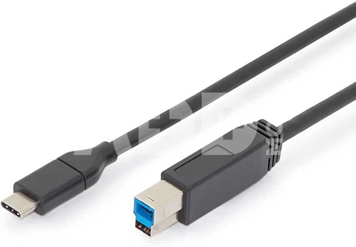 DIGITUS USB Type-C Kabel Gen2 Type-C to B AK-300149-010-S