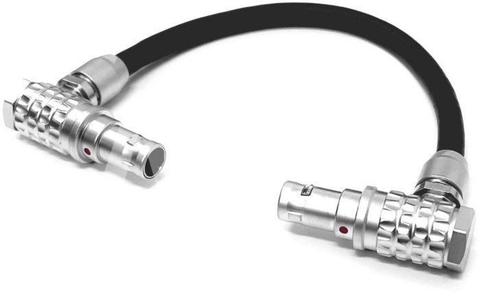 Dual Right Angle 2-Pin Lemo Cable (11cm)