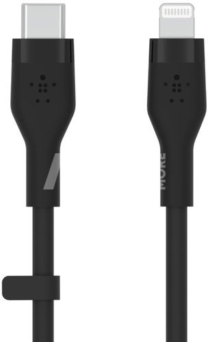 Belkin Flex Lightning/USB-C 15W 3m, mfi, 15W, black CAA009bt3MBK