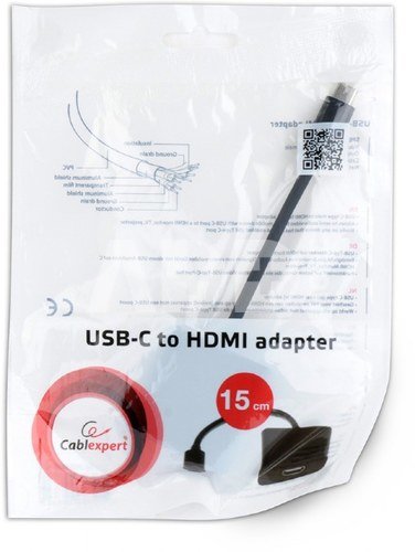 Cablexpert USB-C to HDMI adapter, Black