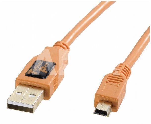 Tether Tools TetherPro USB 2.0 A/MiniB 5 Pin 4,6m orange