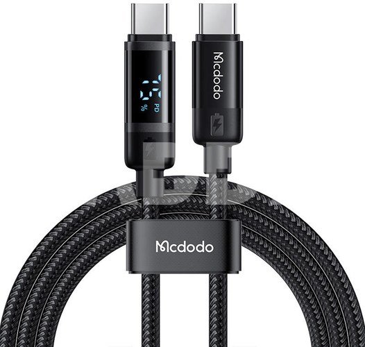 Mcdodo CA-5780 USB-C to USB-C 60W data cable 1.2m (black)