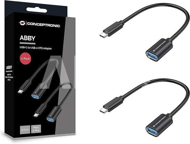 Conceptronic ABBY11B OTG-Adapter for USB-C to USB-A