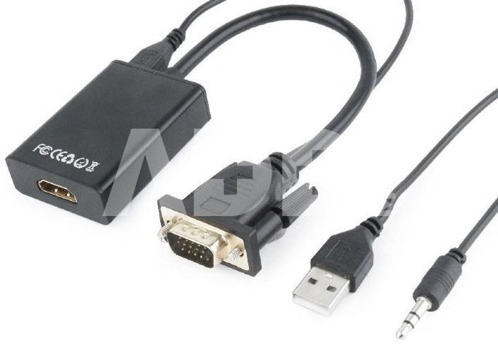 I/O ADAPTER VGA TO HDMI/A-VGA-HDMI-01 GEMBIRD