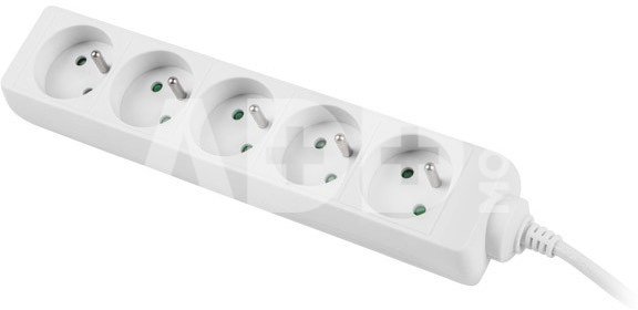 Lanberg Power strip 1.5m, white, 5 sockets, cable made of solid copper