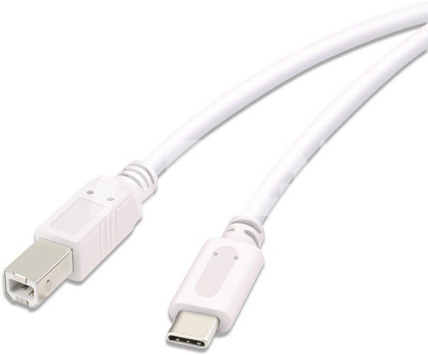 Vivanco cable USB-C - USB-B 3m, white (45356)