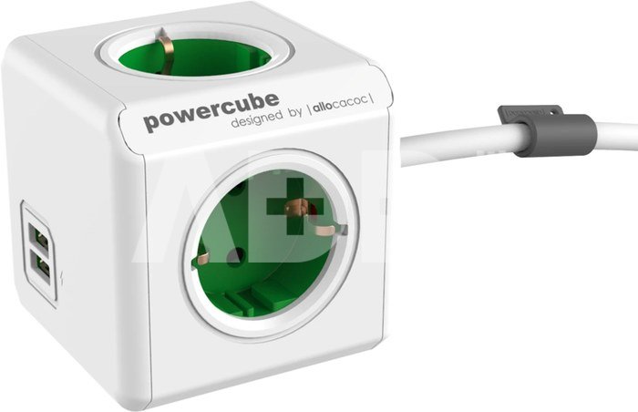 PowerCube Extended USB Green 1,5m cable