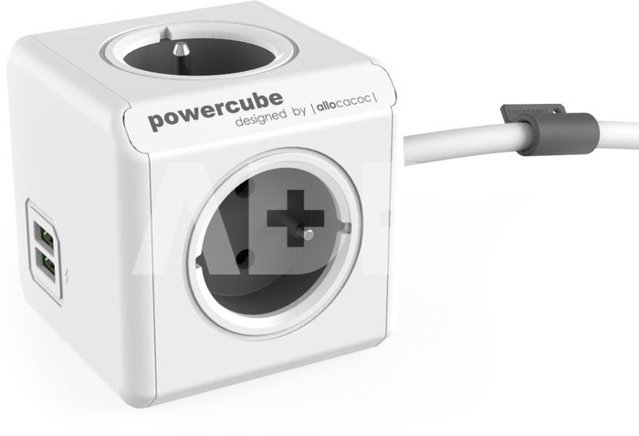 PowerCube Extended USB Grey 3m cable (FR)