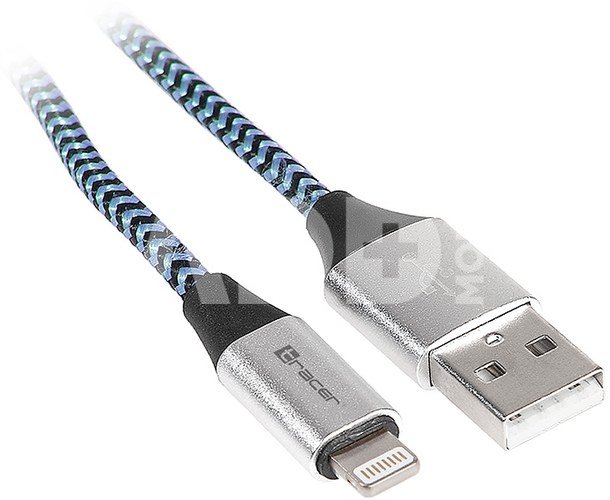 Tracer Cable USB 2.0 iPhone AM lightning 1,0m black-blue