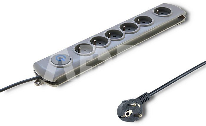 Qoltec Surge protector 6 sockets, 5m