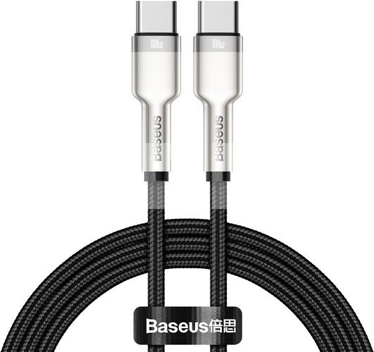 Cable USB-C to USB-C Baseus Cafule, 100W, 1m (black)