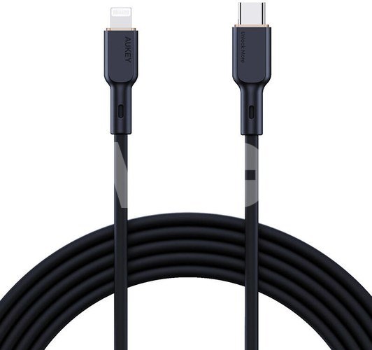 USB-C to Lightning Cable Aukey CB-SCL1, 27W, 1m (black)