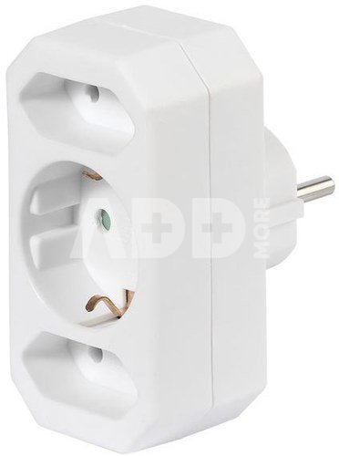 Vivanco adapter 2×Euro + 1×Schuko (17462)