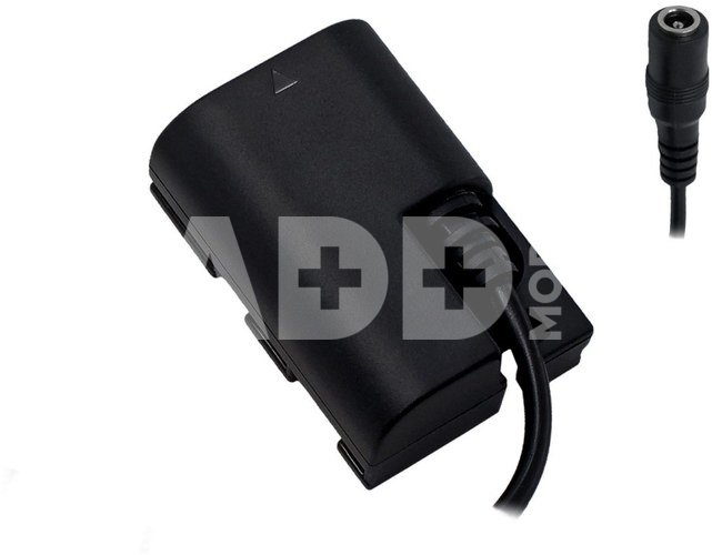 Canon LP-E6 Dummy Battery to 5.5/2.1mm DC Female Cable