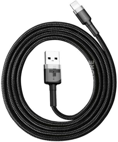 Baseus Cafule USB Lightning Cable 2,4A 1m (Gray+Black)