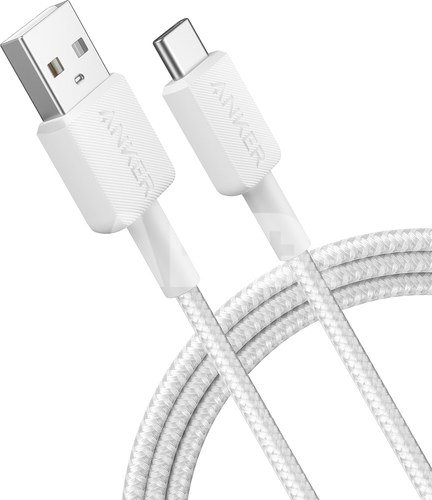 Anker 322 USB-A to USB-C Cable Nylon, 1.8M, White | Anker