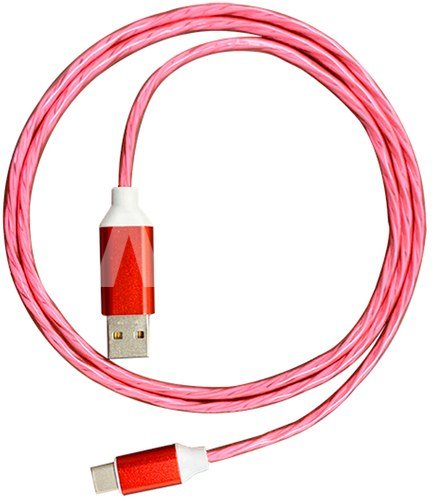 Platinet cable USB-A - USB-C LED 2A 1m (45741)