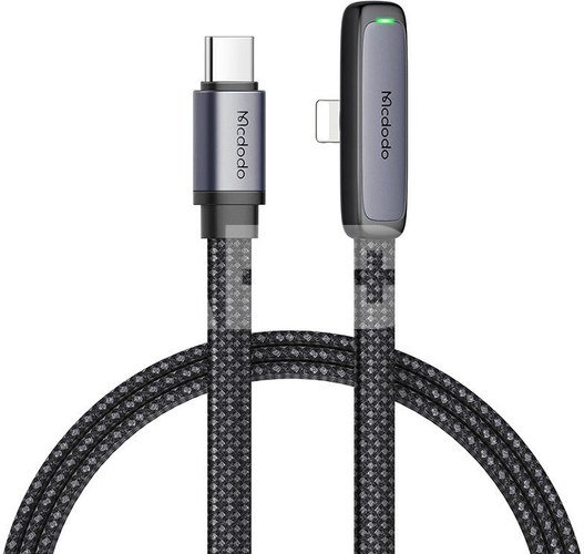 USB-C to lightning angle cable Mcdodo CA-3351,1.8m (black)
