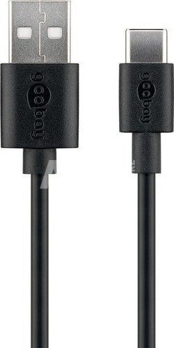 Goobay 59122 USB 2.0 cable (USB-C™ to USB A), black Goobay