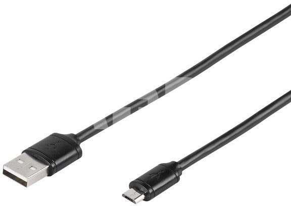 Vivanco cable microUSB - USB 1m, black (35815)