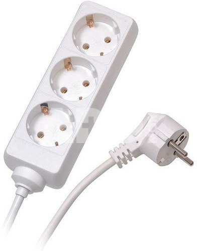 Vivanco extension cord 3 sockets 1.4m, white (28254)