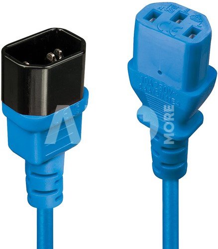 CABLE POWER IEC EXTENSION 2M/BLUE 30472 LINDY