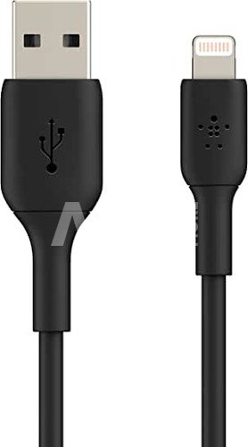 Belkin Lightning Cable 1m, PVC, black, mfi cert.