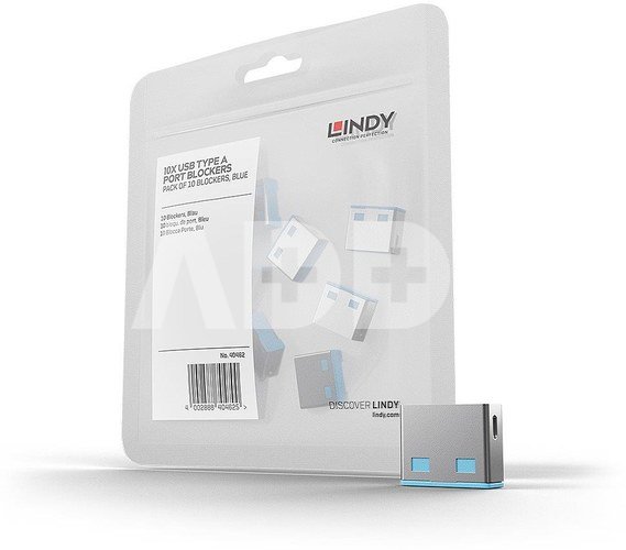 USB PORT BLOCKER 10PACK/BLUE 40462 LINDY
