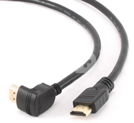 Cablexpert HDMI High speed 90 degrees male to straight male connectors cable, 19 pins gold-plated connectors CC-HDMI490-6 1.8 m
