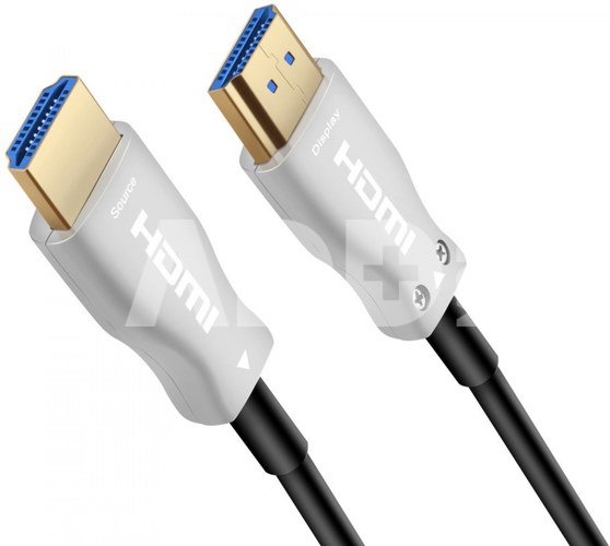 optical fiber High Speed with Ether. 4K@60Hz kabel 20m, M/M, gold-plated connectors