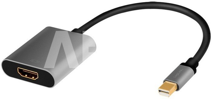 LogiLink Mini DisplayPort to HDMI adapter, 4K, alu, 0.15m