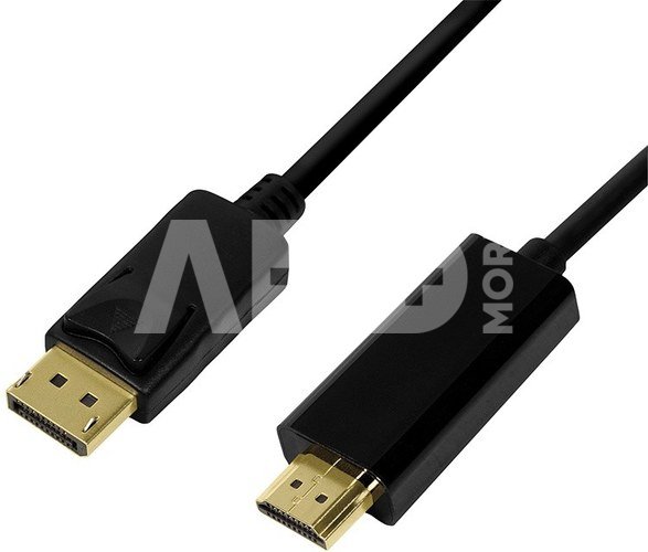 LogiLink DisplayPort cable 1.2 to HDMI 1.4, black, 5m