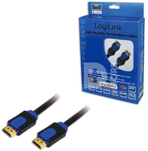 LogiLink Cable HDMI High speed 2xHDMI type A male, 15m