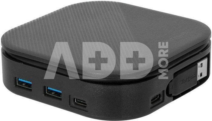 Targus | Universal DisplayLink USB-C Dual Monitor Travel Docking Station, 80W | HDMI ports quantity 2 | Ethernet LAN