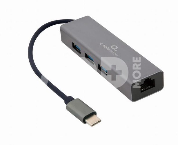 I/O ADAPTER USB-C TO LAN RJ45/USB HUB A-CMU3-LAN-01 GEMBIRD