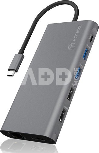 Raidsonic | 12-in-1 USB Type-C dock with PD 100W | BOX IB-DK4050-CPD | Dock | Ethernet LAN (RJ-45) ports 1 | USB 3.0 (3.1 Gen 1) Type-C ports quantity 1 | USB 3.0 (3.1 Gen 1) ports quantity 2 | HDMI ports quantity 2 | Ethernet LAN