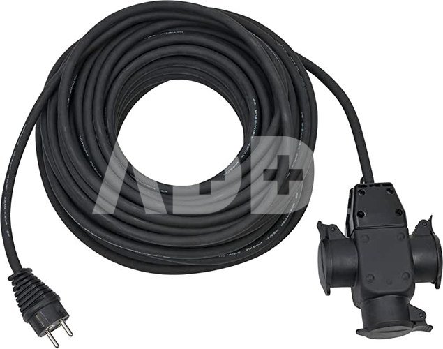 Brennenstuhl Extension Cable 25m H07RN-F3G1,5 black IP44