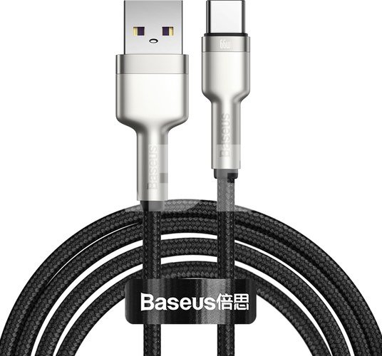 USB cable for USB-C Baseus Cafule, 66W, 2m (black)